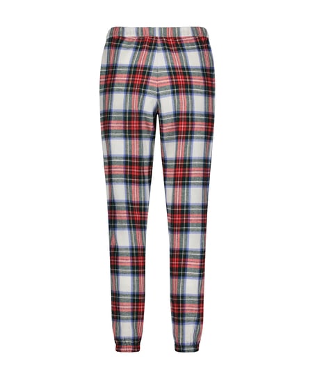 Petite Pyjamahose Flanell, Weiß