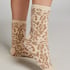 Socken flauschig, Beige