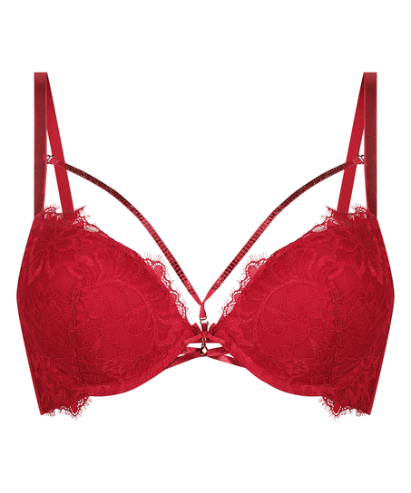Soutien-gorge à armatures maximiseur préformé Charlotta, Rouge