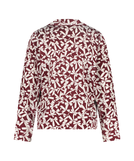 Veste &agrave; manches longues Satin, Rouge