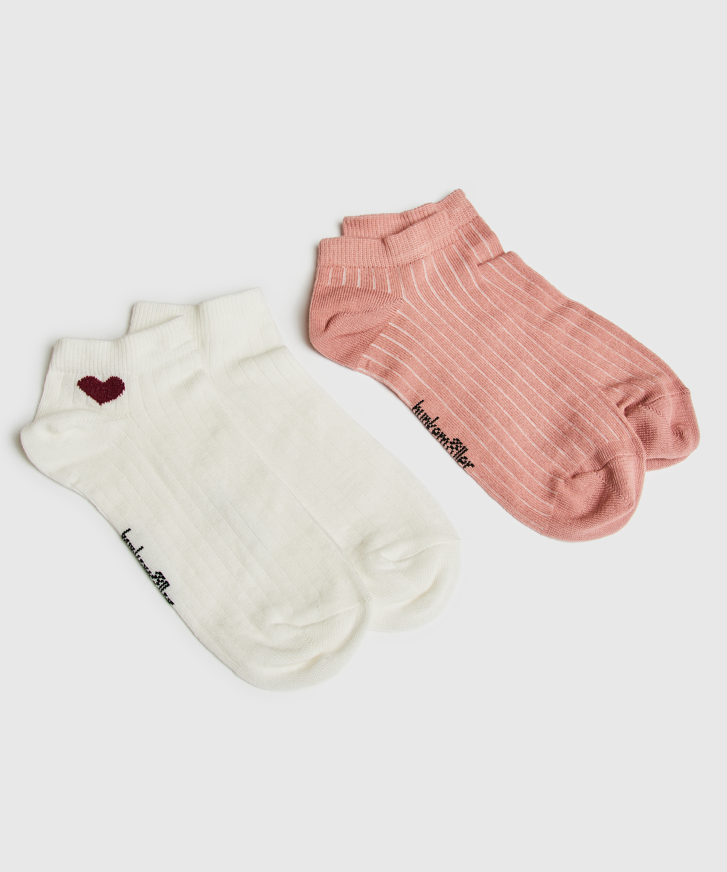 2 Paires de Chaussettes, Blanc, main