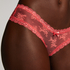 Slip brésilien V-shape mesh, Rose