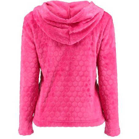 Jacket Bunny cardigown fleece, Rose