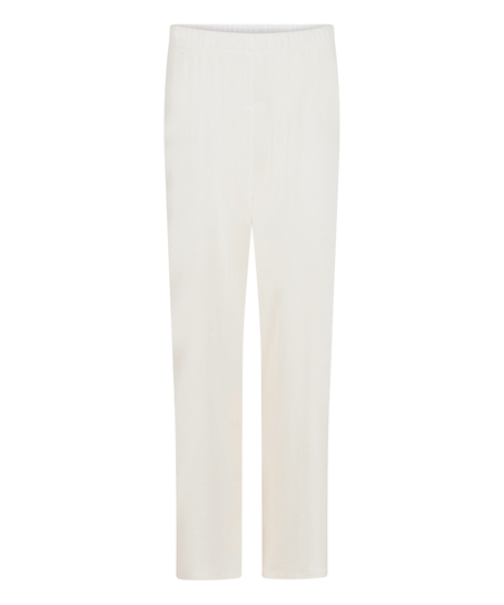 Pantalon Brushed Jersey, Blanc
