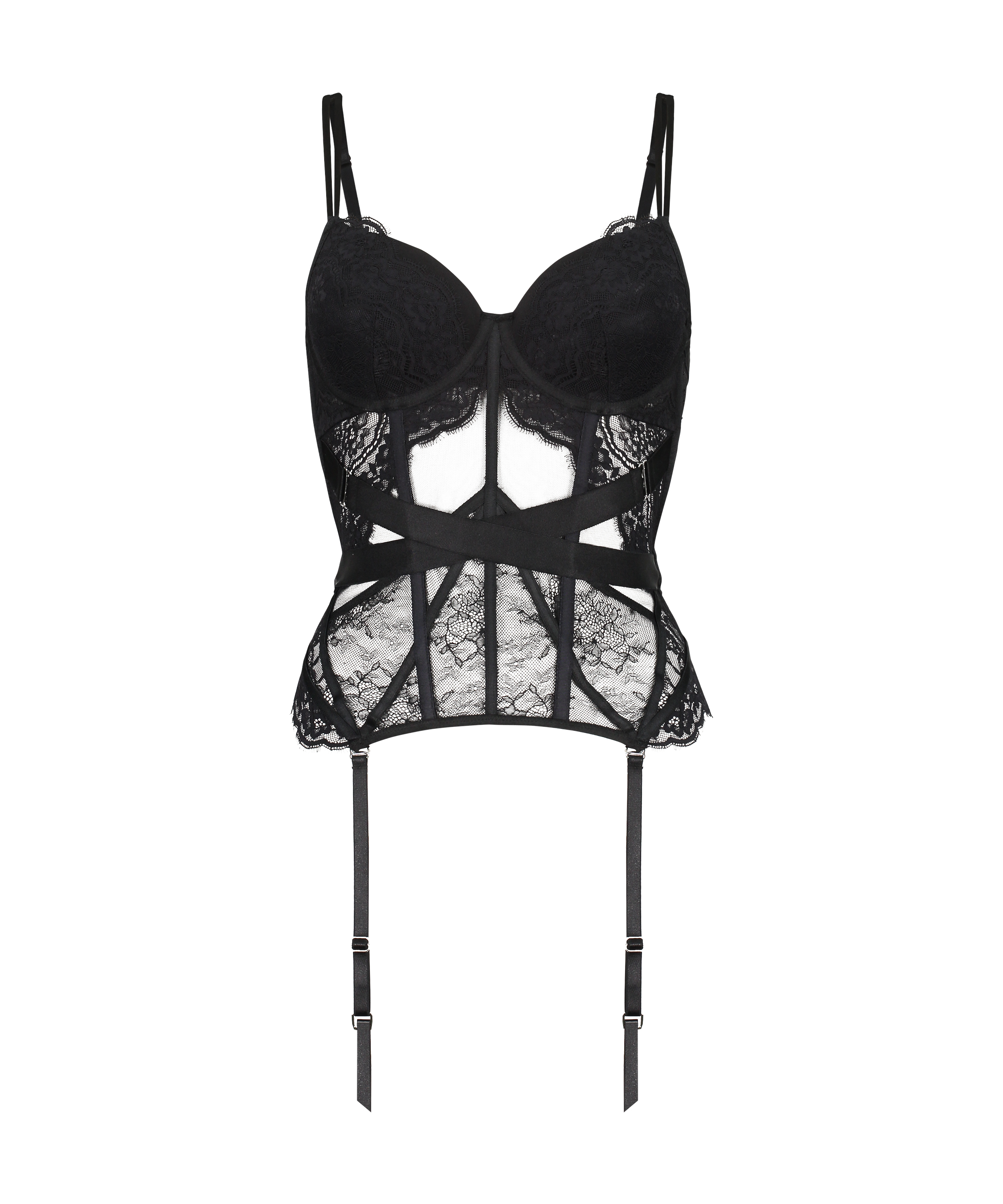 Bustier Bellatrix, Noir, main