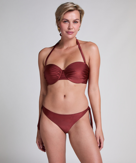 Haut de bikini bandeau Dune, Rouge