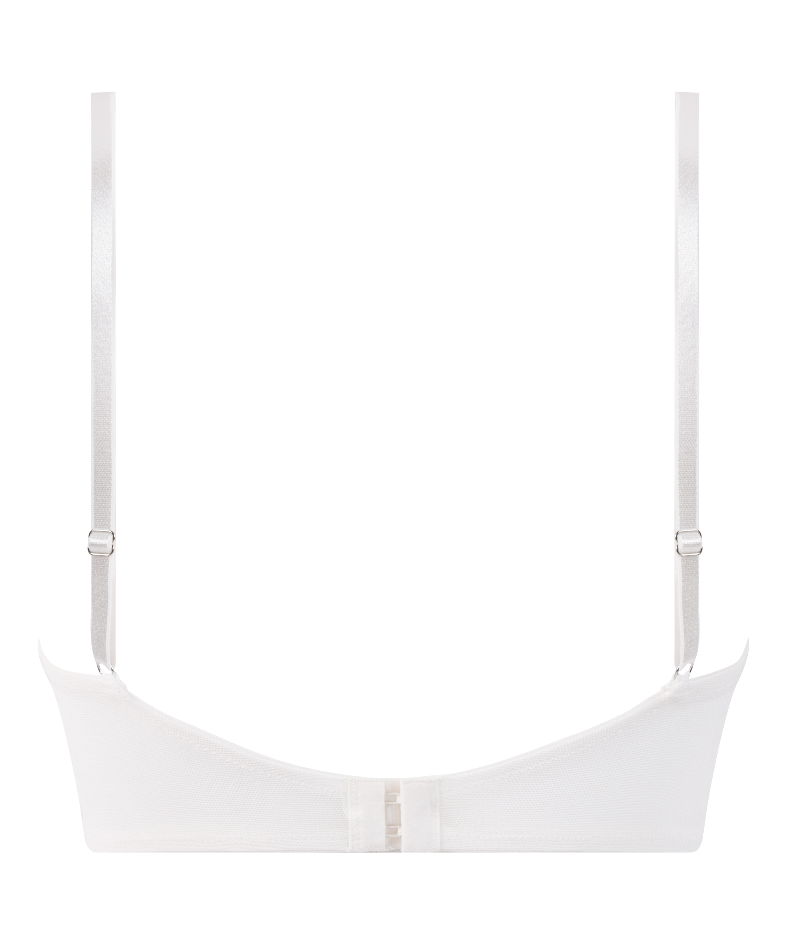 Soutien-gorge &agrave; armatures pr&eacute;form&eacute; longline Lauren, Blanc, main