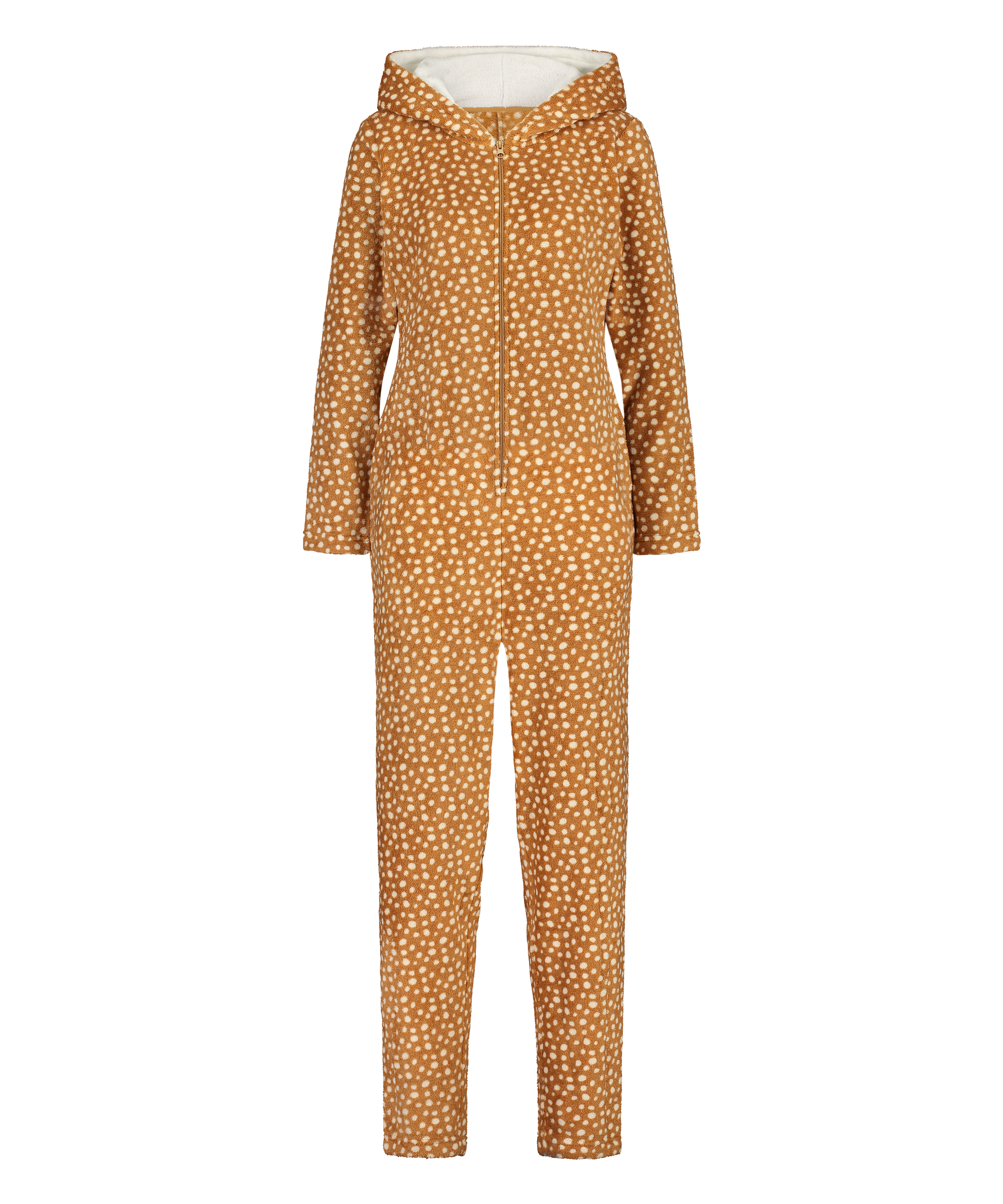 Onesie Polaire Renne, marron, main