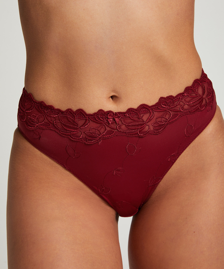 Slip taille haute Diva, Rouge
