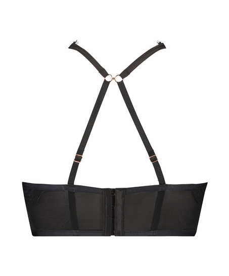 VorgerformterPush-up Longline-B&uuml;gel-BH Margaret Lucy Hale, Schwarz