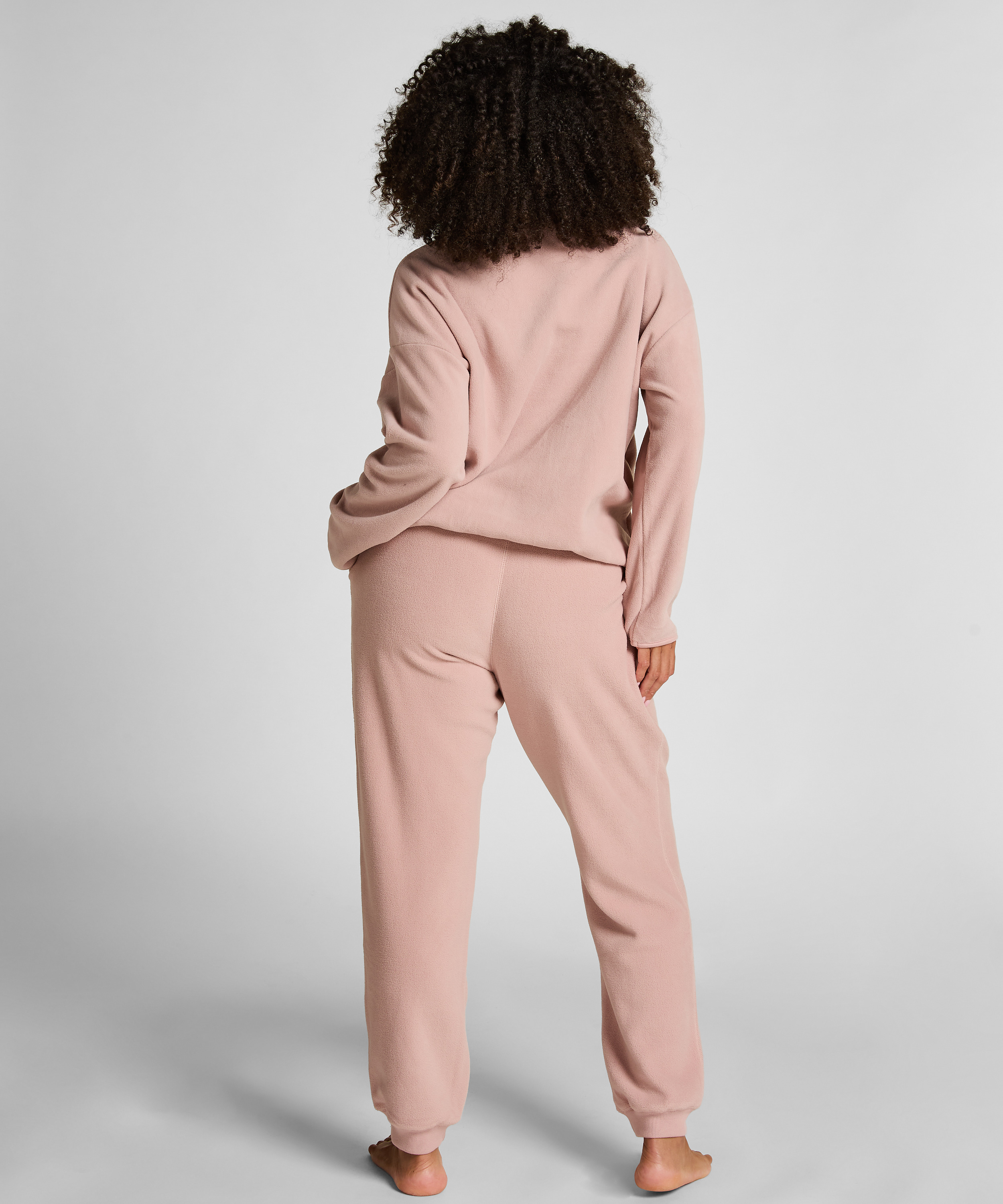 Sportlicher Jogger Fleece, Rose, main
