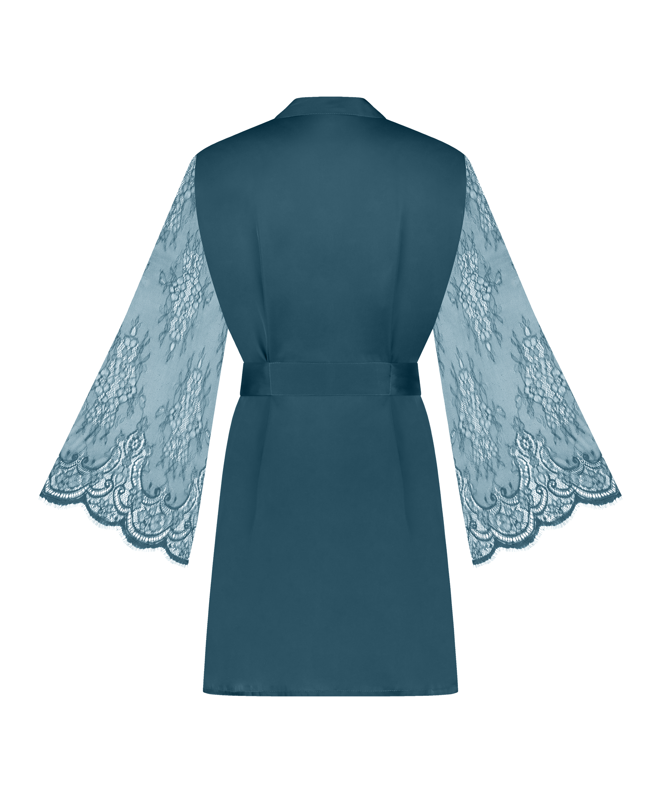 Kimono Satin, Blau, main