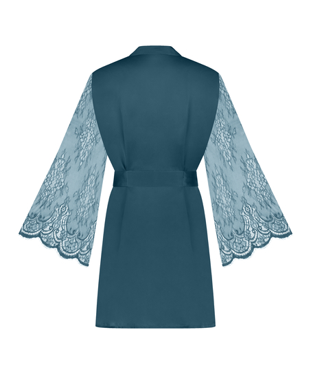 Kimono Satin, Blau
