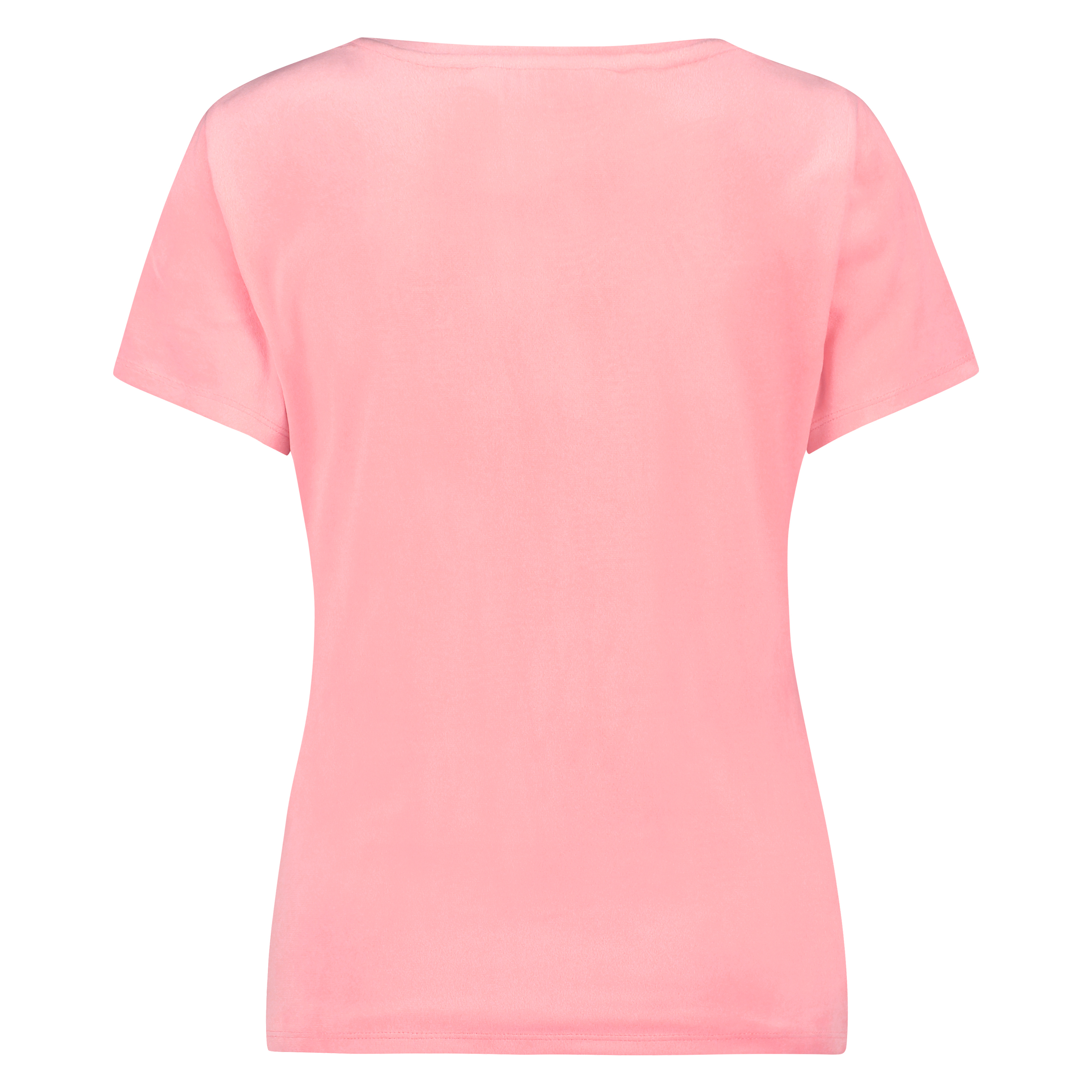 Top velours manches courtes, Rose, main