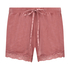 Short velours dentelle, Rose