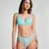 Brazilian-Slip mit hohem Beinausschnitt Dora, Blau