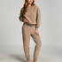 Jogginghose aus Fleece, Braun
