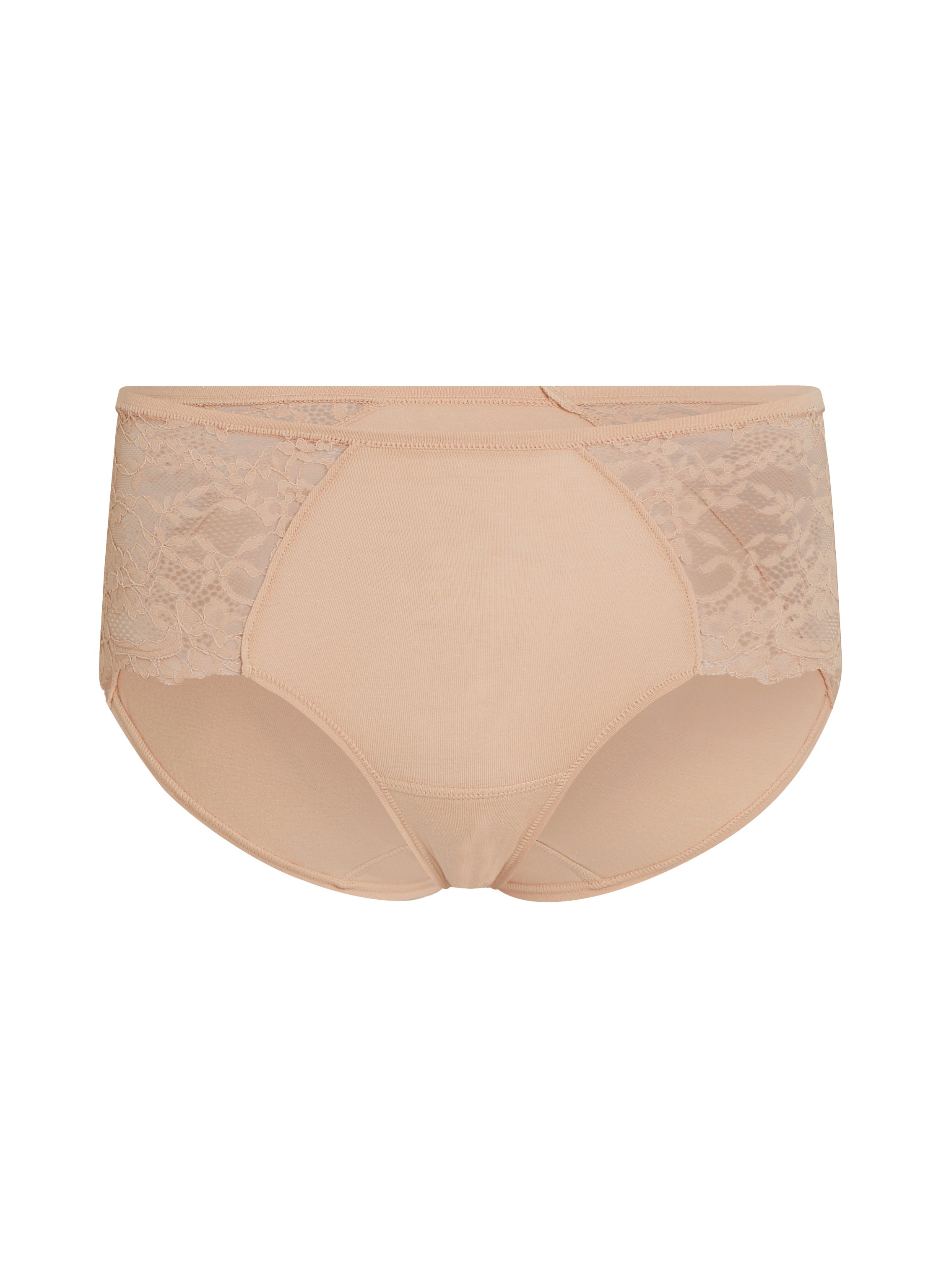 Superslip Midi aus Spitze, Beige, main