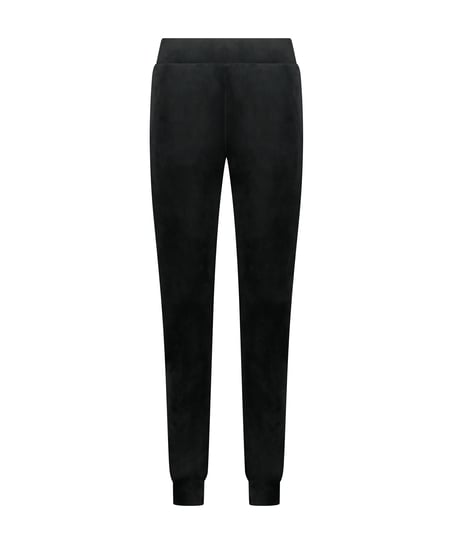 Pantalon de jogging Velours, Noir
