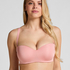 Gepolsterter trägerloser Push-Up BH mit Bügeln Smooth, Rose