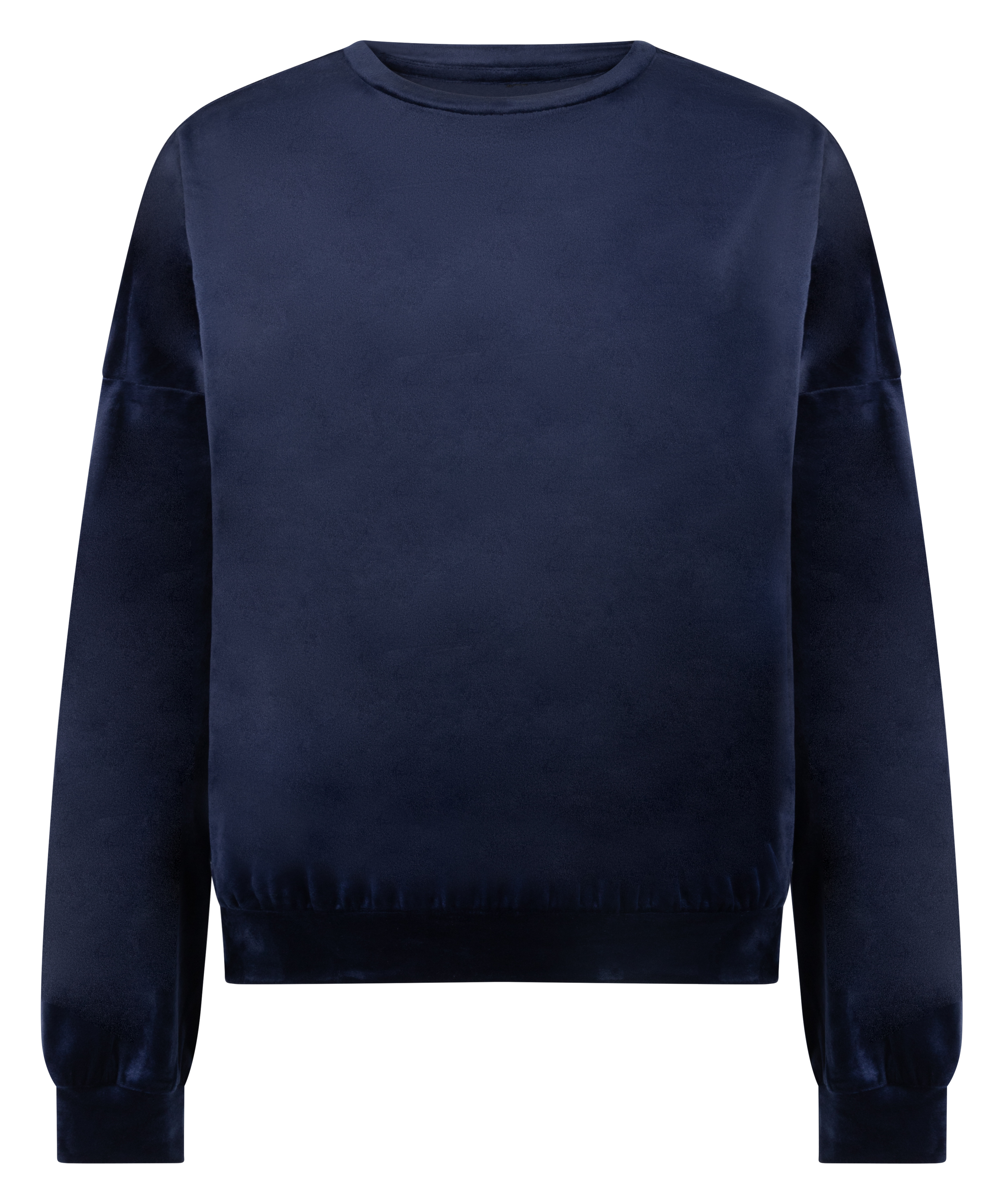 Top Velours, Bleu, main