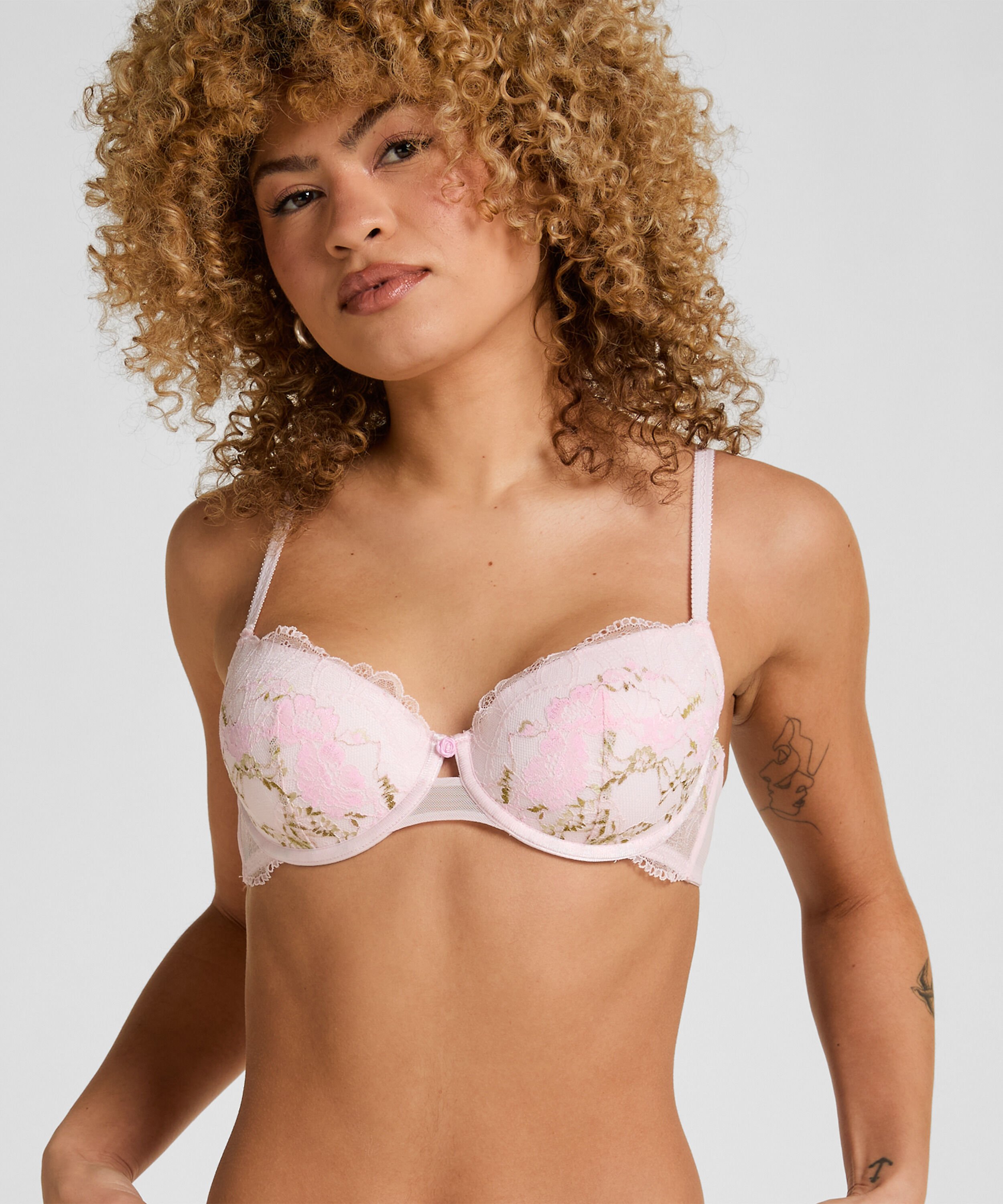 Soutien-Gorge Miri Armatures Rembourré, Rose