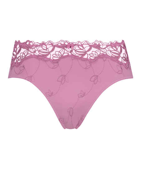 Slip taille haute Diva, Rose