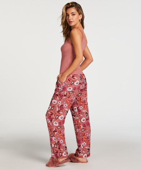 Tall Pyjamahose Woven, Rose