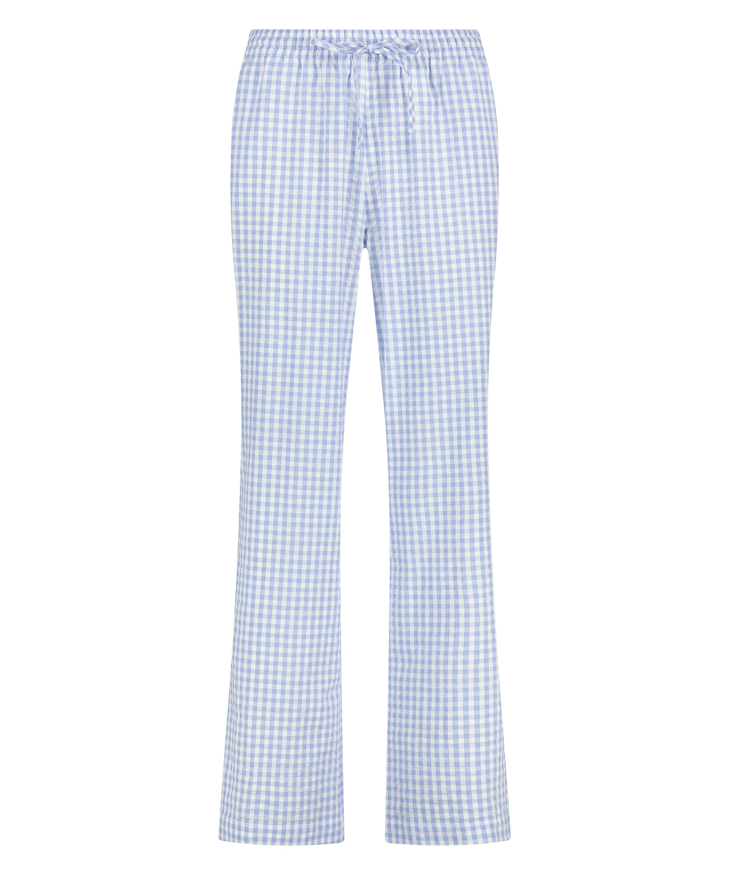 Pyjamahose Baumwolle, Blau, main