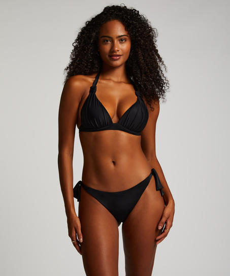 Triangel-Bikini-Top Luxe, Schwarz