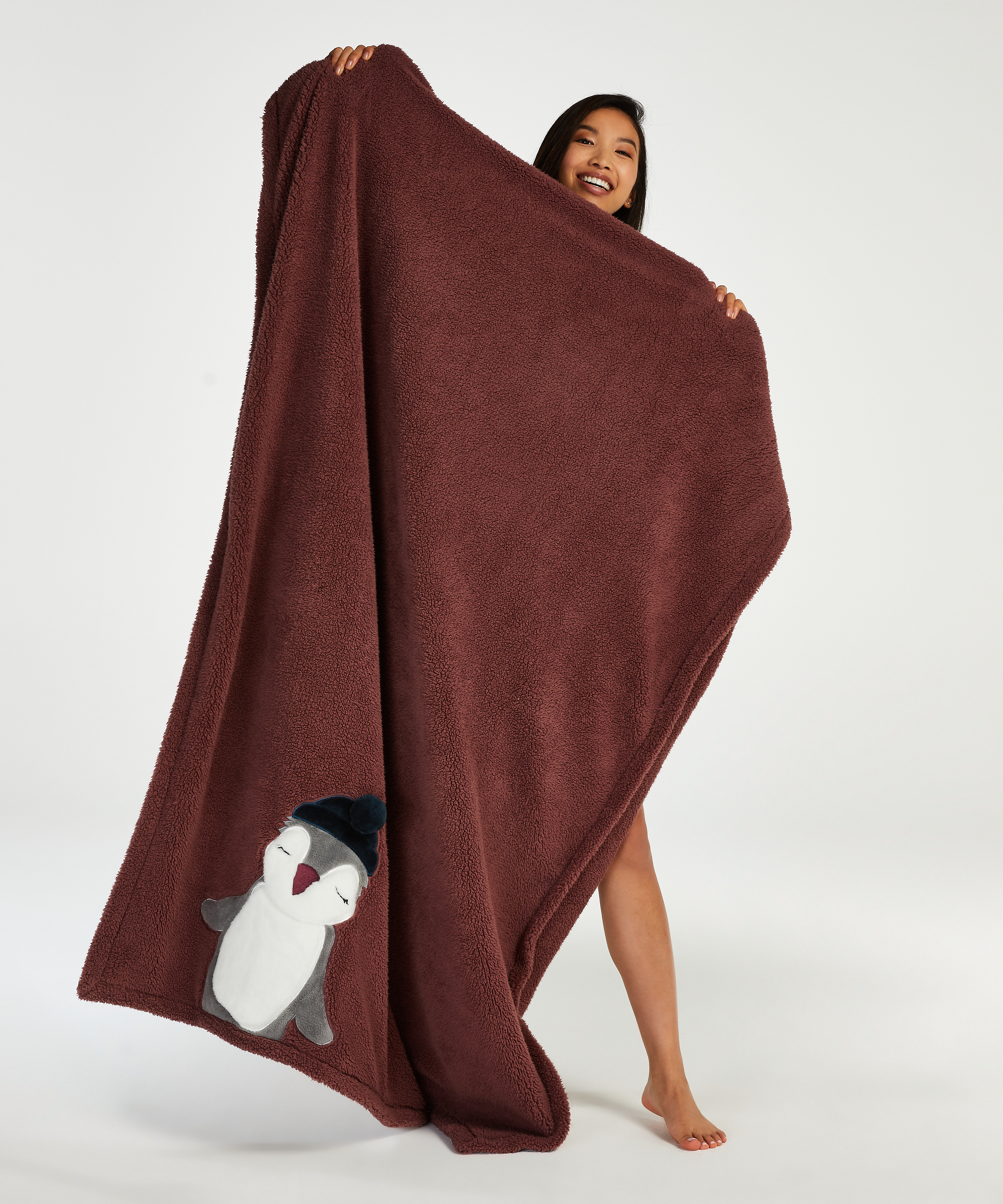 Couverture de Noël, Rose, main