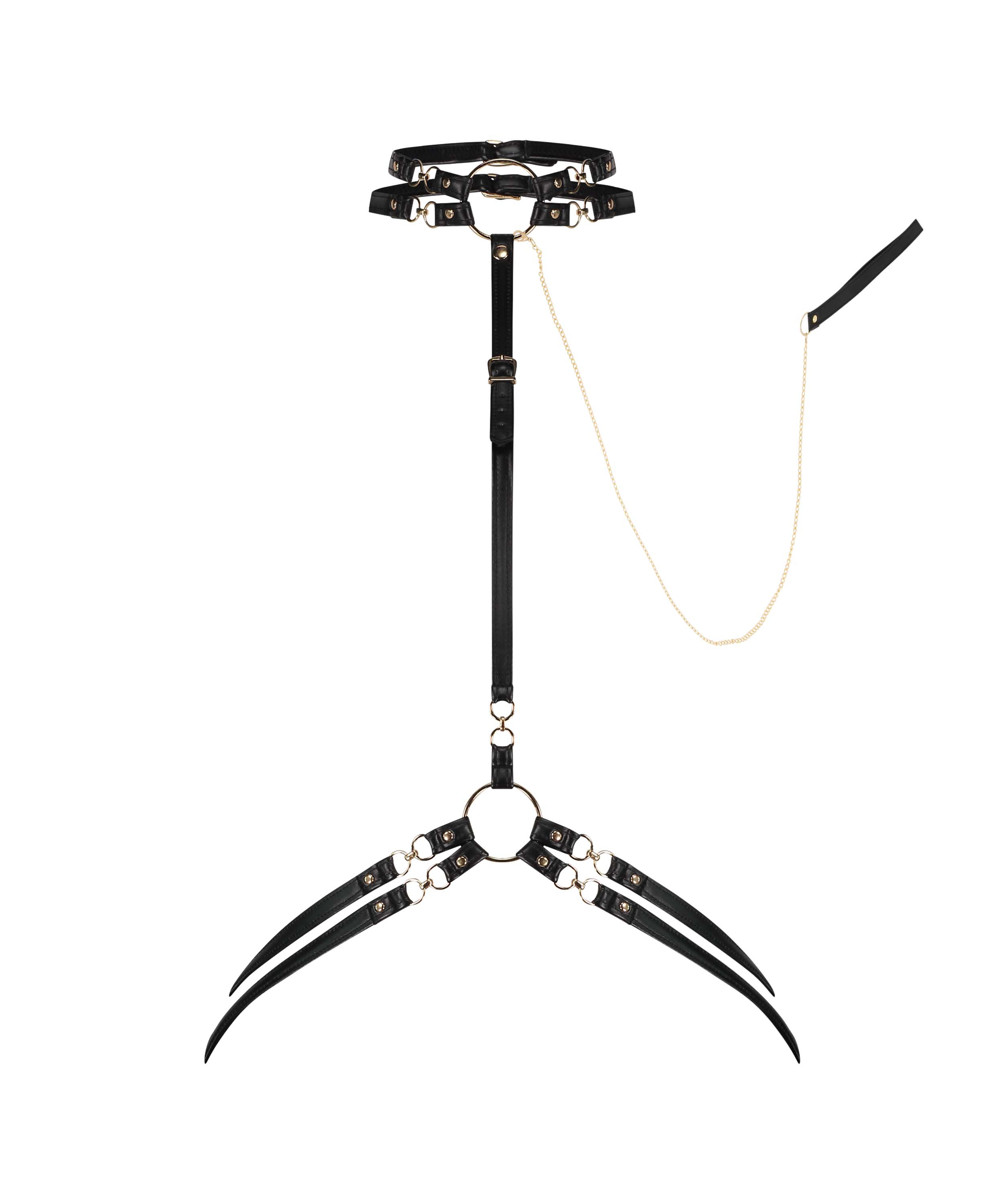 Private Kunstledergeschirr, Schwarz, main