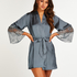 Kimono Satin, Blau