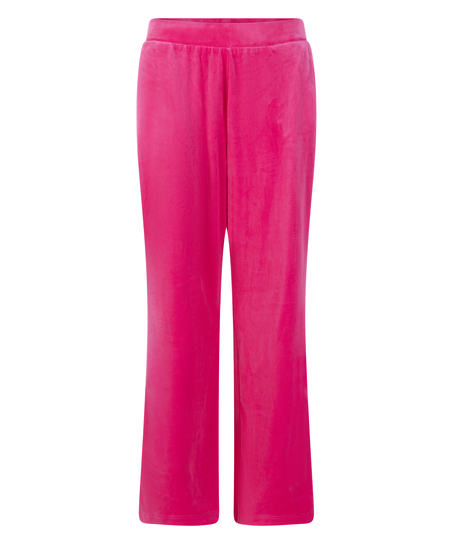 Pantalon de pyjama velours, Rose