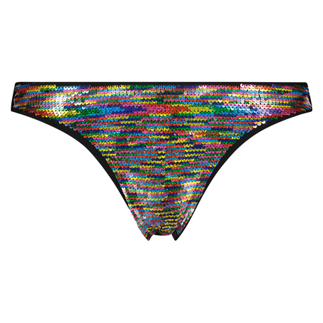 Bikini Slip Rio Pride, Schwarz