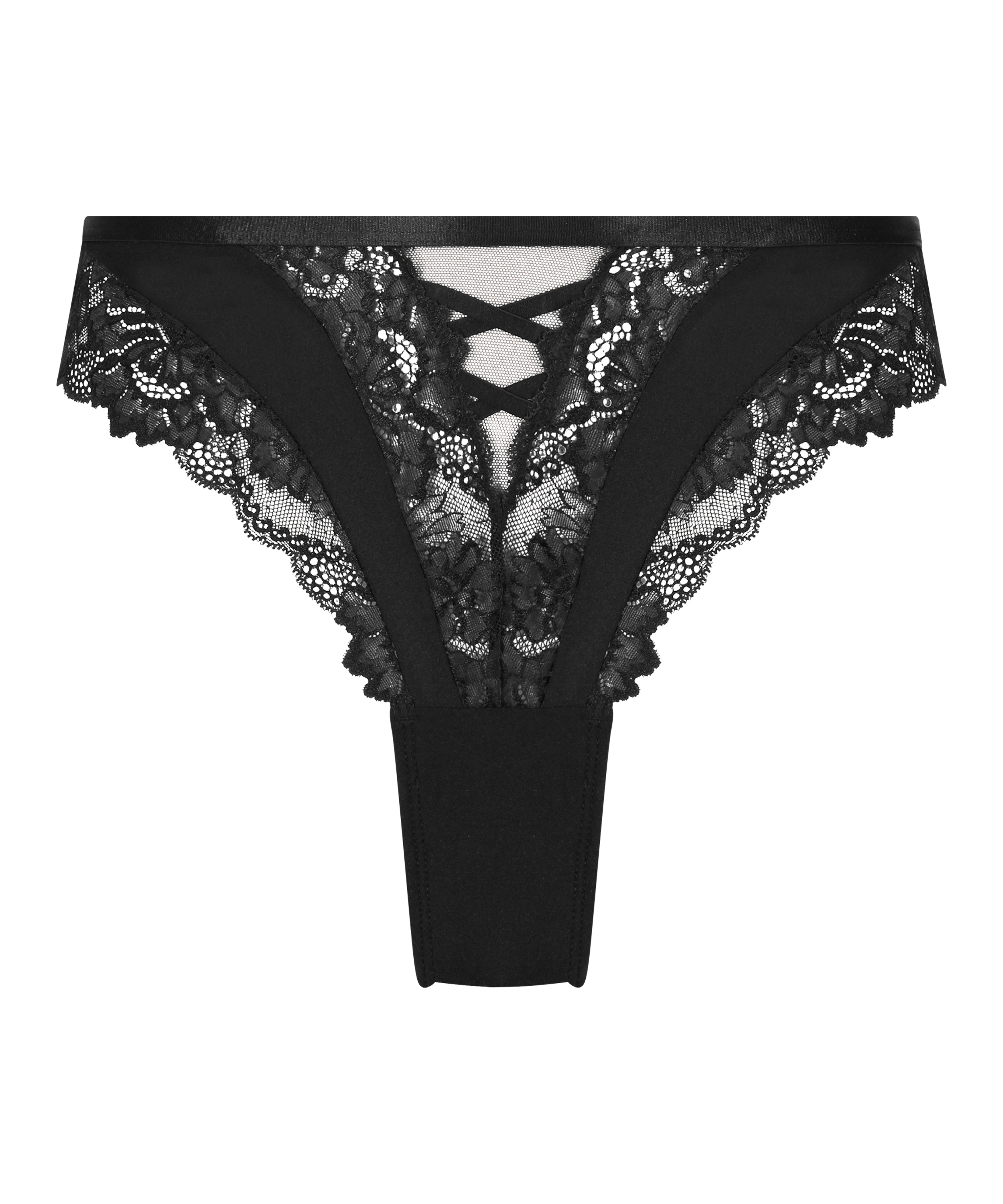 Slip brésilien Gigi, Noir, main