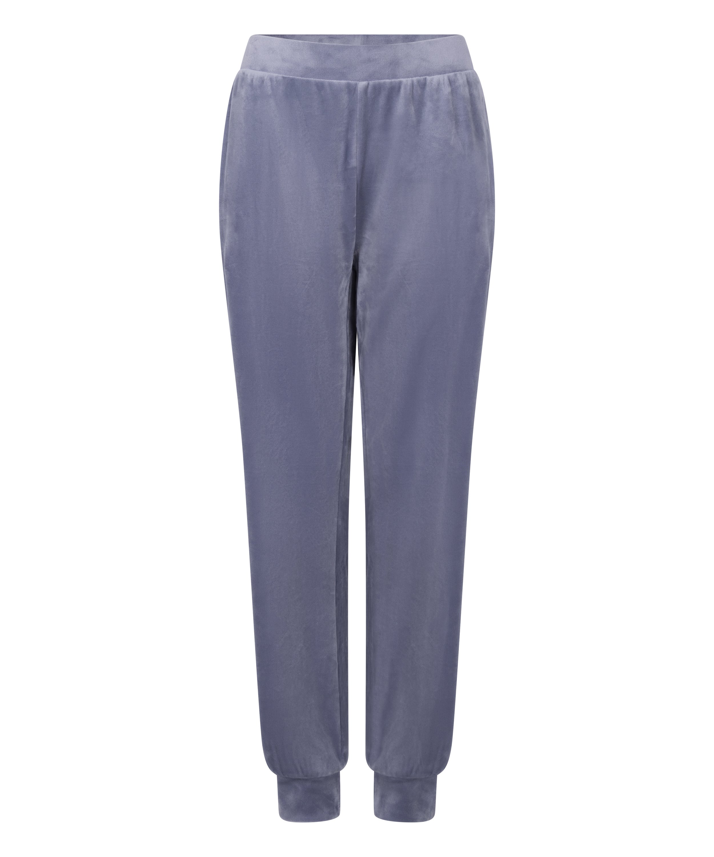 Jogginghose Velours, Blau, main
