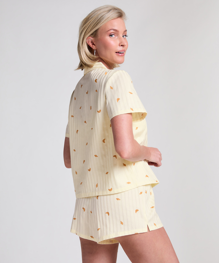 Shorts Baumwolle, Gelb