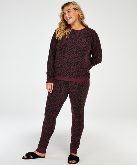 Leggings Micro Fleece, Rot