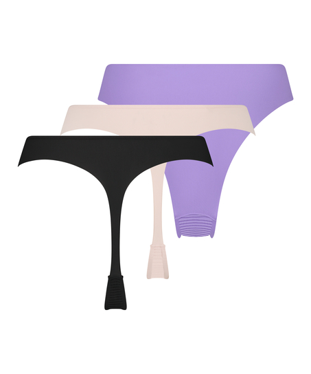 Lot de 3 strings, Rose