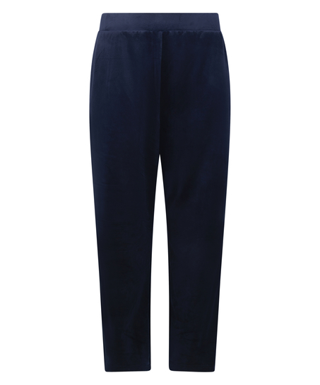 Pantalon de pyjama velours, Bleu
