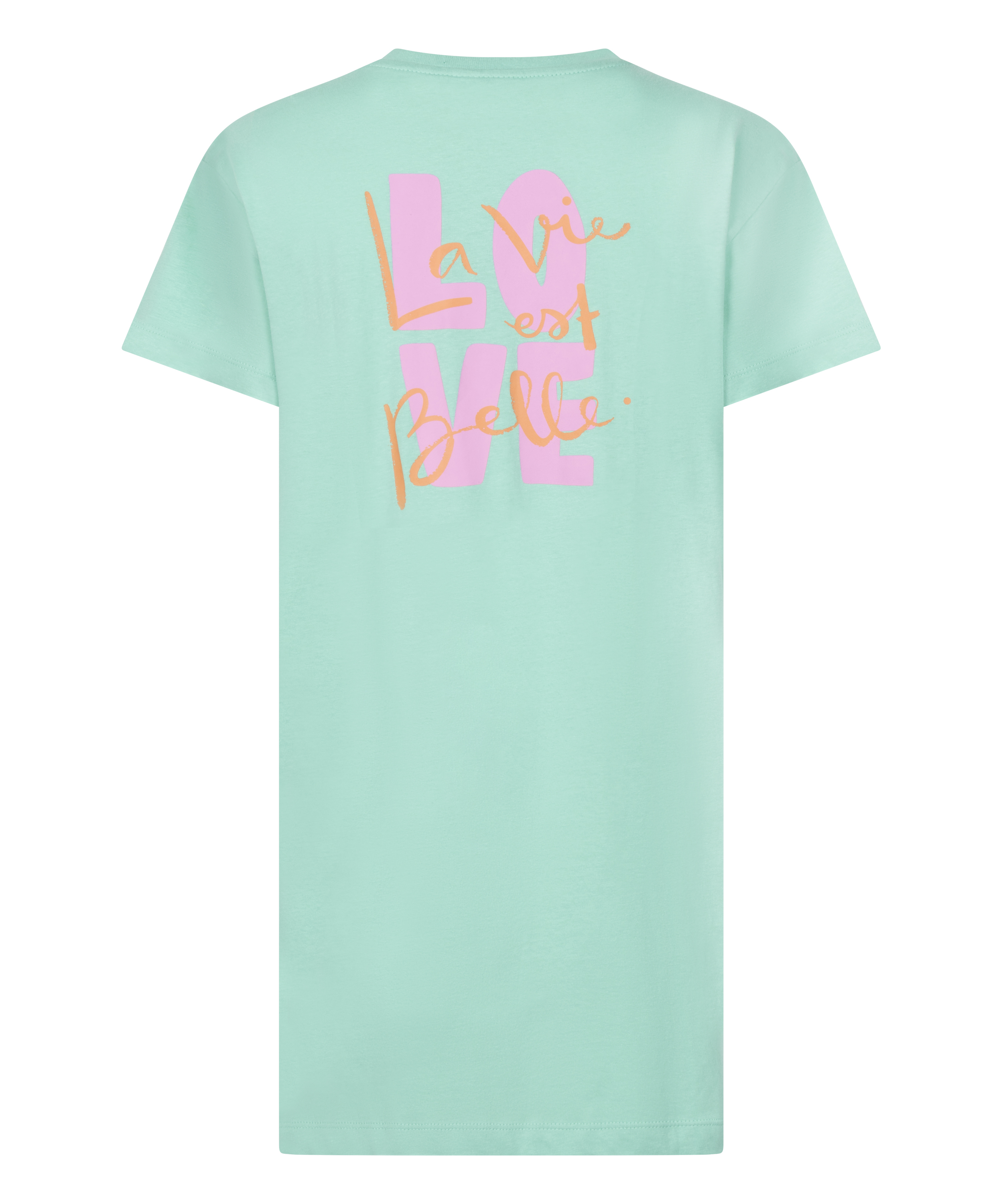 Nachthemd Rundhalsausschnitt, Gr&uuml;n, main