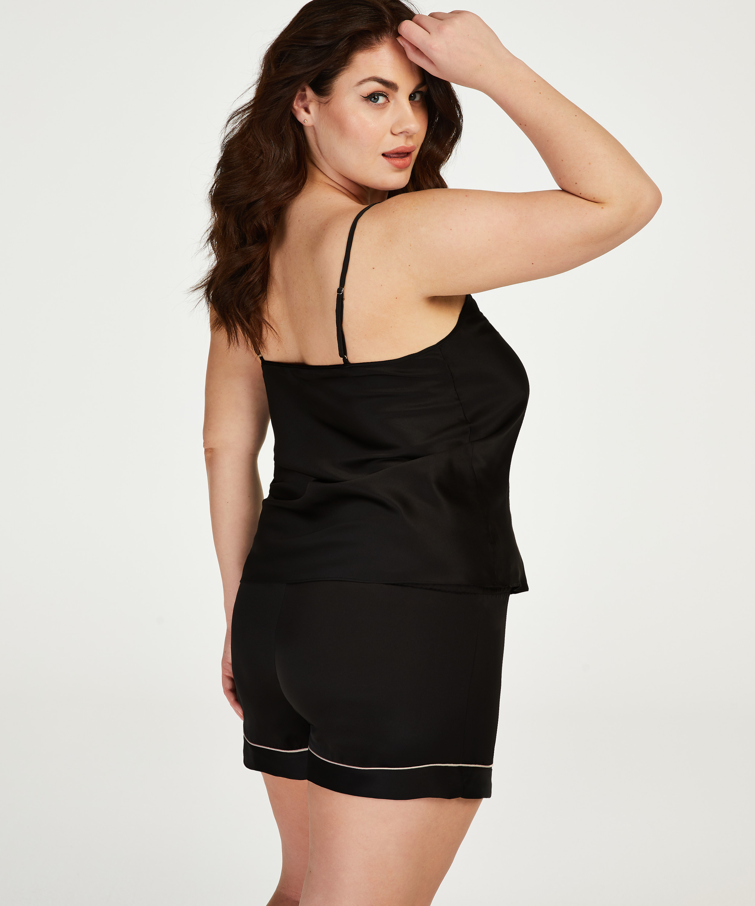 Satin-Top Bow, Schwarz, main