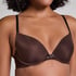 Soutien-gorge &agrave; armatures pr&eacute;form&eacute; Plunge, Marron