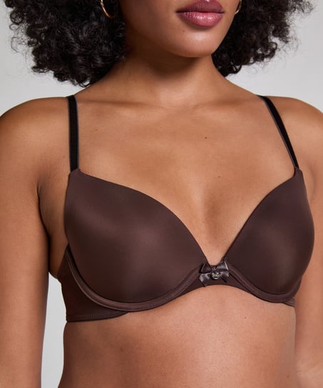 Soutien-gorge &agrave; armatures pr&eacute;form&eacute; Plunge, Marron