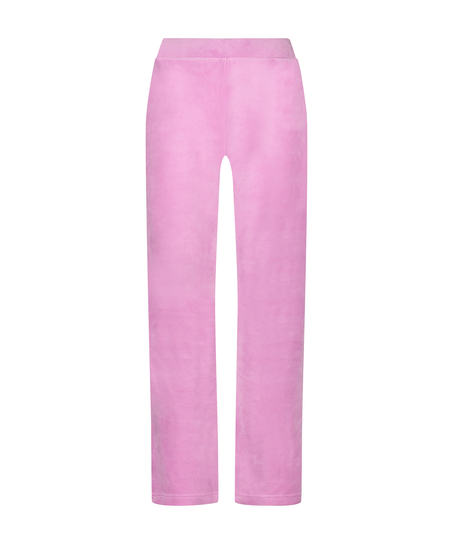 Pyjamahose aus Samt, Rose