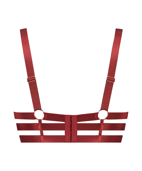 Unwattierter Longline-Bügel-BH Oxana, Rot
