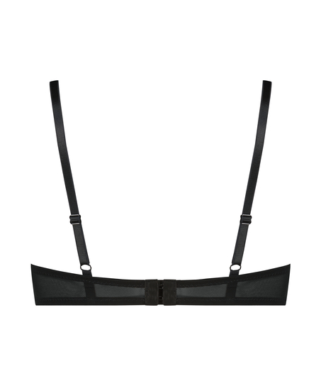 Soutien-gorge push-up rembourré à armatures Malika, Noir