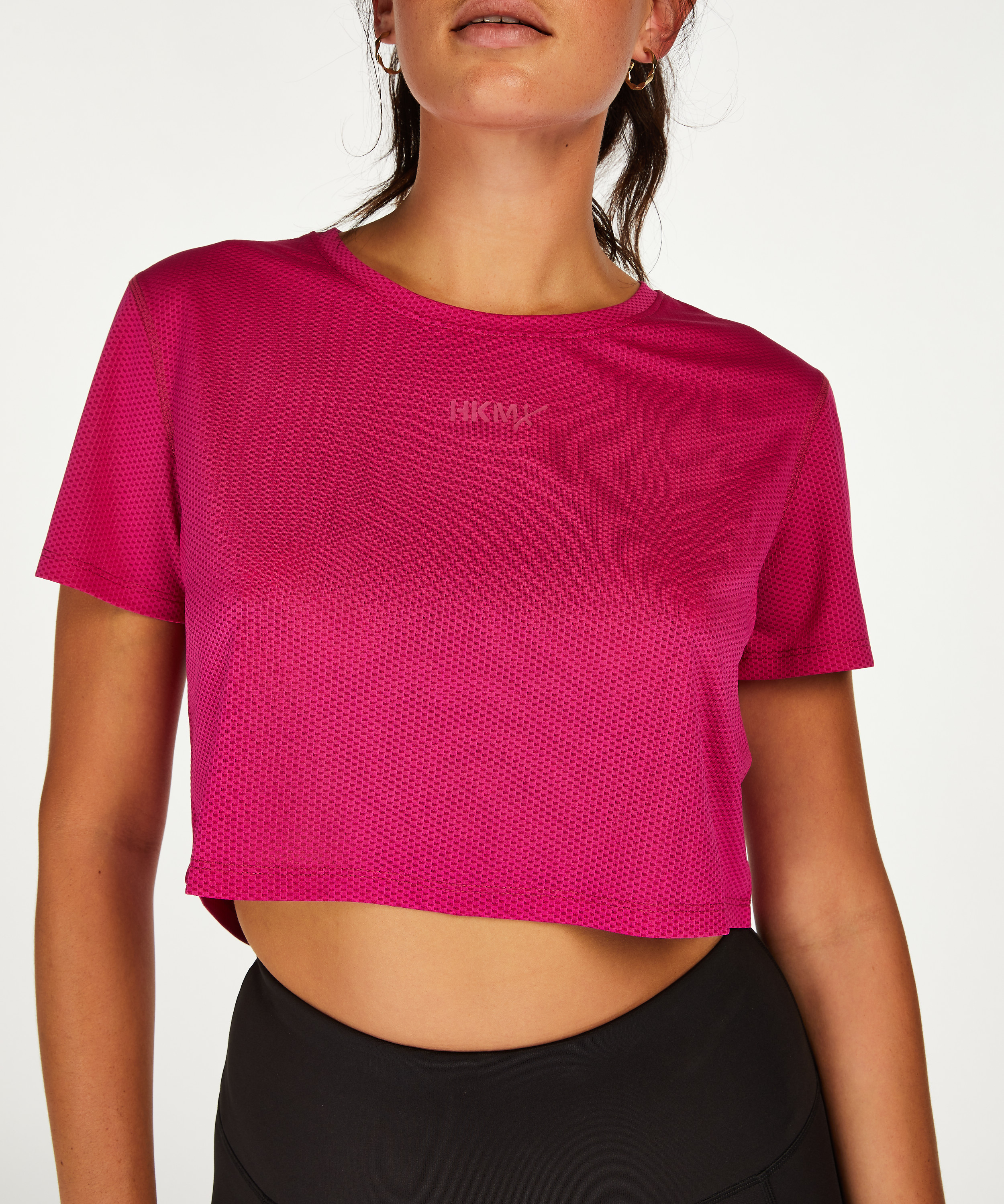 HKMX Crop Top Mesh, Rose, main