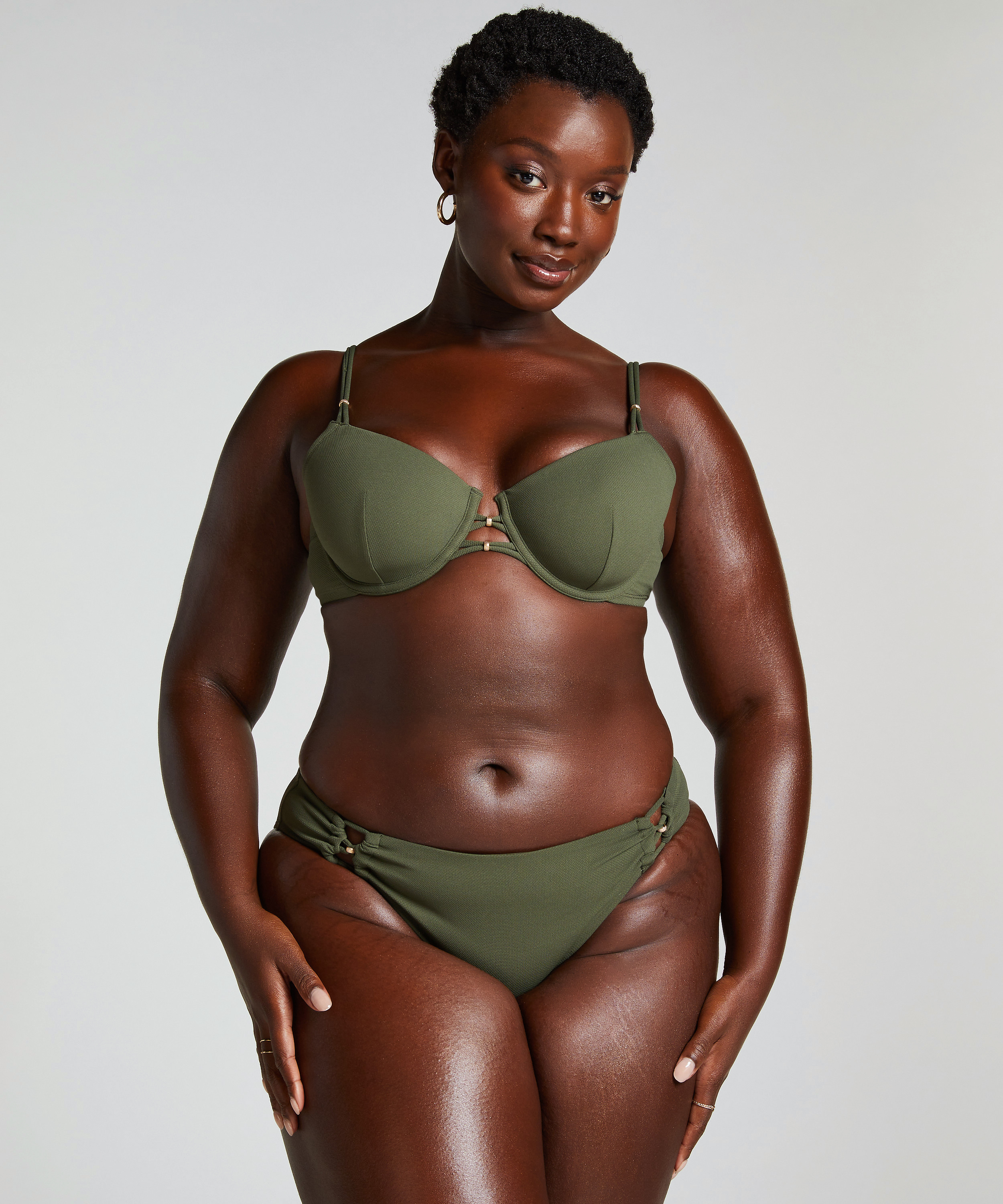 Haut de bikini Holbox, Vert, main